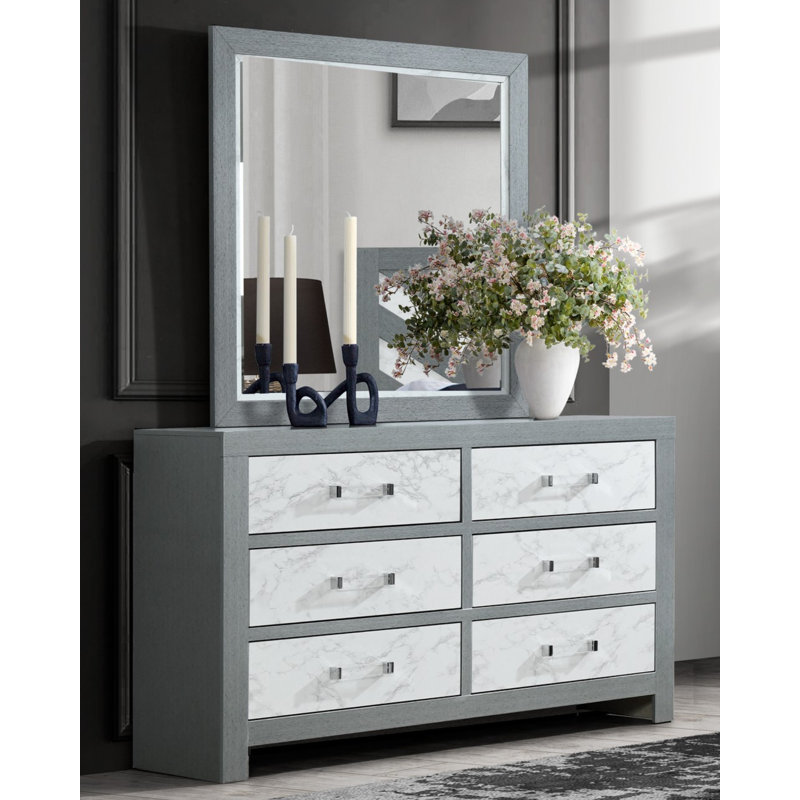 Ivy Bronx Kaishaun 6 Drawer 58.5" W Double Dresser Wayfair Canada